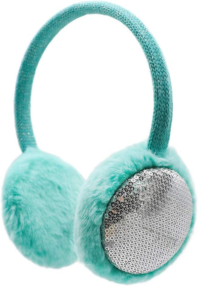 Kids Knit Earmuffs Winter Outdoor Plush Ear Warmers for Boys Girls 4-16 Years