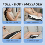 Ultimate Shiatsu Neck and Back Massager - Rechargeable Electric Relief for Neck, Shoulders, Feet & Legs - Perfect Gift for Him, Her, and Family!