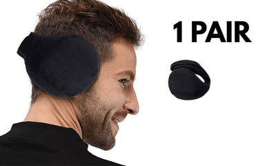 1-3 Pack Ear Muffs Fleece Winter Ear Warmers Mens Womens behind the Head Back