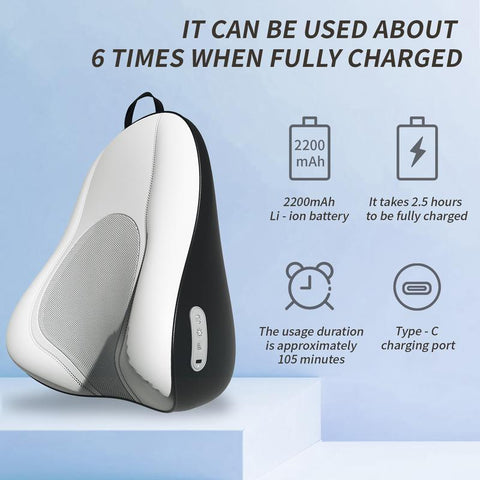Ultimate Shiatsu Neck and Back Massager - Rechargeable Electric Relief for Neck, Shoulders, Feet & Legs - Perfect Gift for Him, Her, and Family!