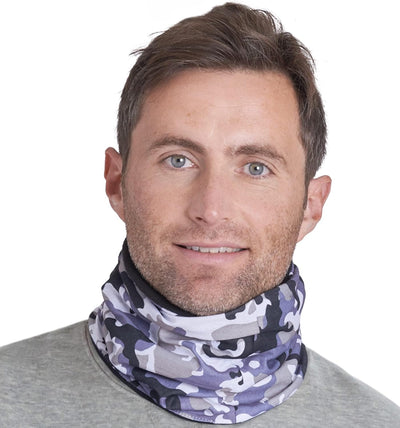 Winter Neck Gaiters for Men & Women, Fleece Neck Gaiter, Fleece Neck Warmer, Ski Gaiter - Reversible